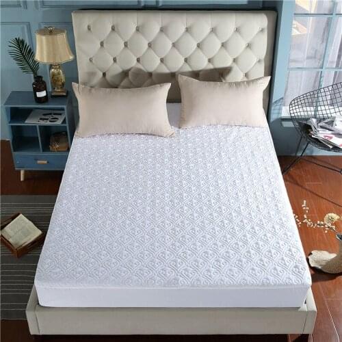 Solid Mattress Set Cotton Clip Protection Sleeve Thickening Anti-slip Thin 0.9m 1m 1.35m 1.5m 1.8m 2m Bedspread Bed Cover