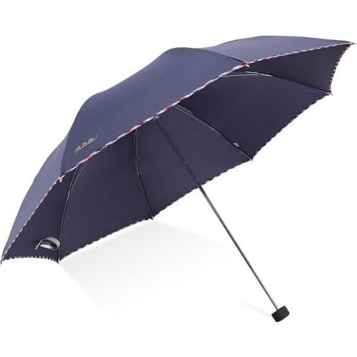 10 Ribs Umbrellas Rain Wind Resistant Folding Men and Women Non-automatic Umbrella Adult Big Windproof Portable Umbrella B65