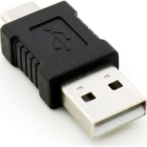 10pcs USB 2.0 A Male to USB Type C-Male Plug Data Sync Charge Converter Adapter