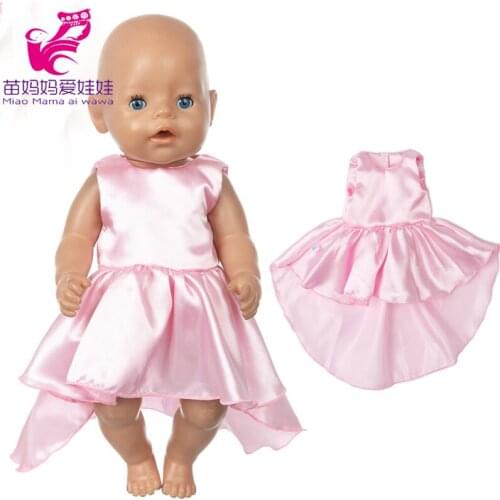 18 inch girl doll pink dress + Short Pant fit 43cm baby Dolls Clothes Accessories for toys