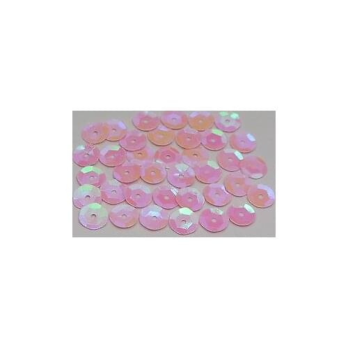 3000 Pink AB 8mm CUP round loose sequins Paillettes sewing Wedding craft