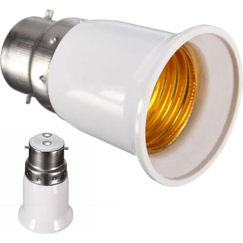 5PCS Bayonet B22 To ES E27 Screw Bulb Lamp Adaptor Fitting Converter Holder