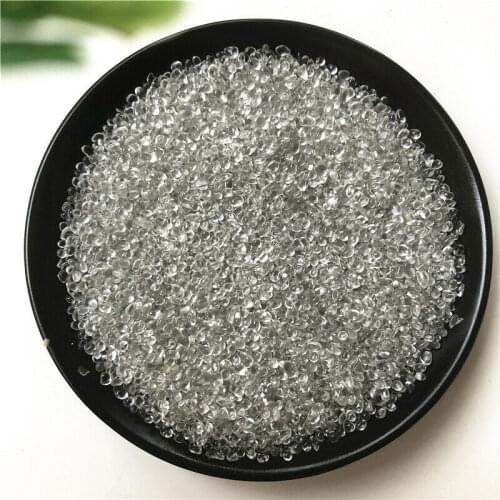 50g 2-5mm K5 White Glass Gravel Glaze Stone Rock Polished Aquarium Specimen E292 Stones and Crystals