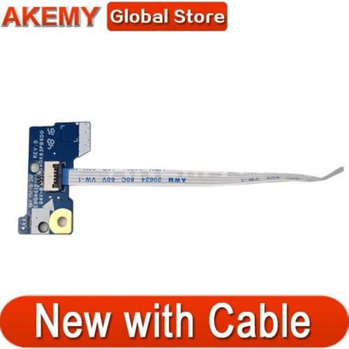Akemy NEW For HP ProBook 455 450 G4 450 G3 power switch button board With Cable DA0X83PB6D0 100% Tested Free Cable
