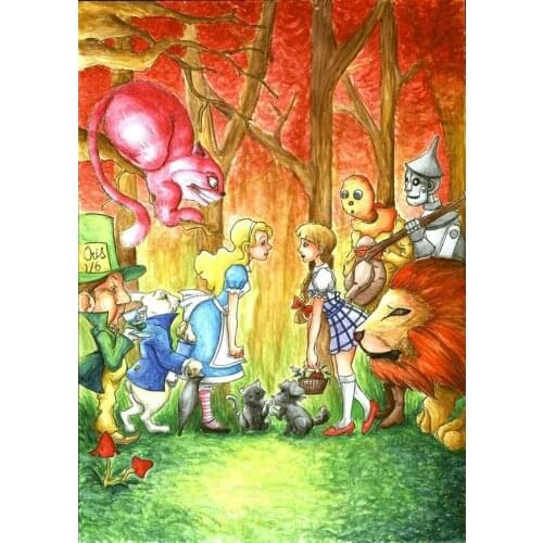 Disney Full Square 5D DIY Diamond Painting Forest Princess and Animal Diamond Embroidery Cross Stitch Mosaic Christmas Gift