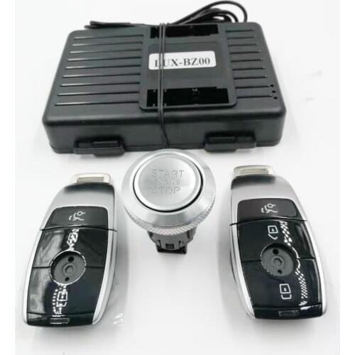 For Mercedes Benz CLA Class 2014-2020 Add Car Push Start Stop System Remote Starter and Keyless Entry System with New Remote Key