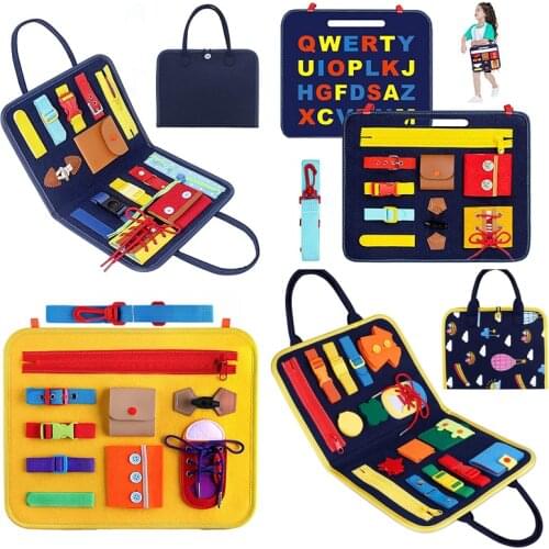 Montessori Toys Early Educational Fine Motor Training Self-care Ability Children Game Preschool Kids Toy for Girls Boys