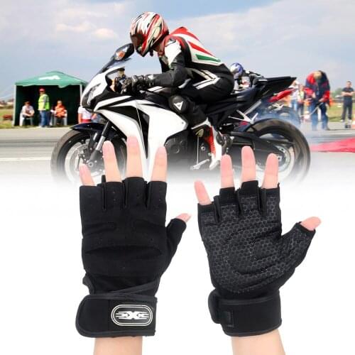LEEPEE Bicycle Motorcycle Half Finger Gloves Non-slip 1 Pair M/L/XL Sport Gym Gloves Motorcycle Accessories Breathable