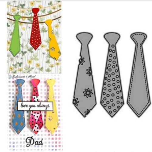 Dad tie model metal cutting dies decoration Scrapbook knife mould blade punch stencils die cutter metal embossing