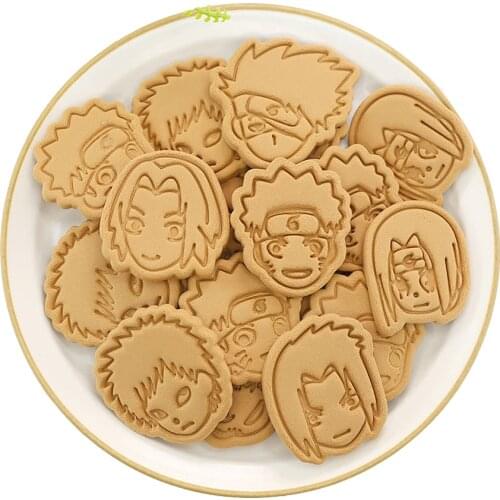 Naruto Cartoon Biscuit Mould Anime 3D Press Cut Cookie Mould DIY Household Baking Tool Birthday Christmas Party Cooking Supplies