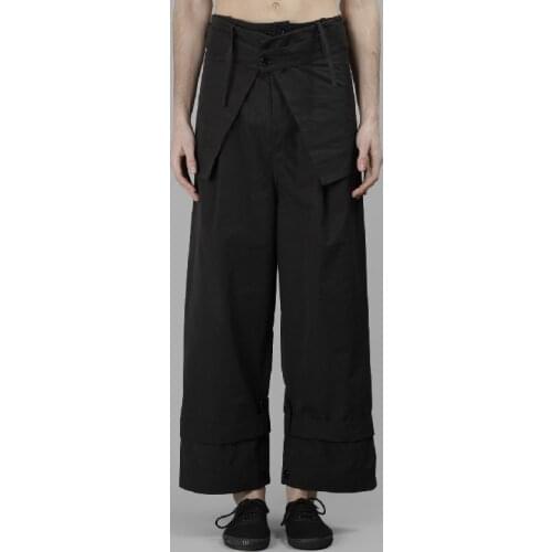 New Mens Clothing GD Fashion stylist Loose pants and long pants and broad legs plus size singer costumes