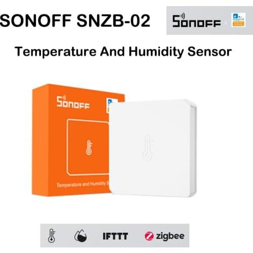 NEW 1-4 pcs SONOFF SNZB-02 Zigbee humidity temperature sensor Hygrometer thermometer compatible ewelink APP ifttt smart home