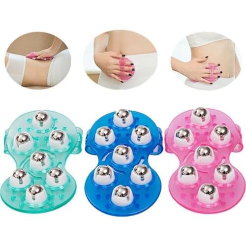 Roller Ball Body Massage Glove Anti-Cellulite Muscle Pain Relief Relax Massager For Neck Back Shoulder Buttocks Face Lift Tools