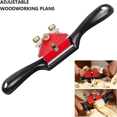 1 PCS SpokeShave with 5 PCS Blades Trimming Steel Planer with Flat Base and Metal Blade for Wood Craft Wood Craver Bird Planer
