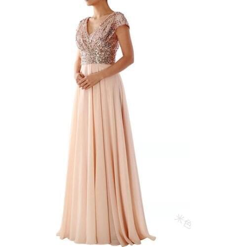 Tromlfz Womens Evening Chiffon Dresses