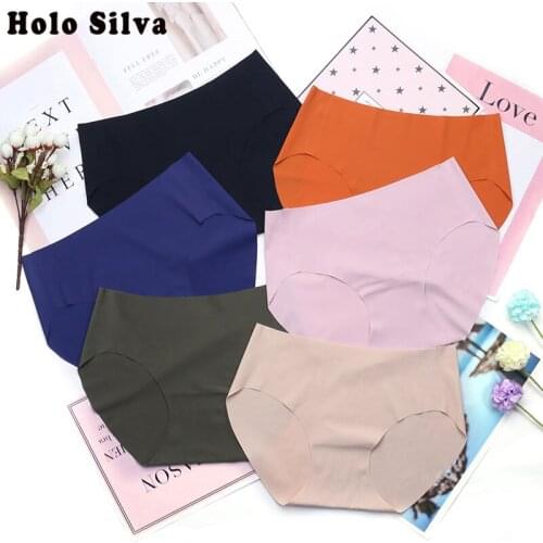 Hot Sale Women Underwear Lingerie Girls Seamless Panties Intimates Seamless Natural Cotton Solid Briefs r Ultra-thin underwear