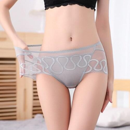 Women Underwear Seamless Sexy Lace Panties Solid Ultra-thin Comfort Women Briefs Ruffles Lingerie Pantys Intimates High Quality