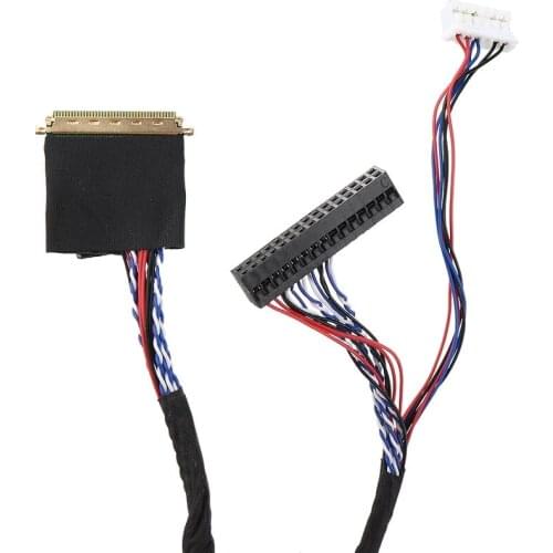 Universal 1Ch 8Bit 40Pins 0.5mm I-PEX20453 IPEX 20455 Notebook LED LCD LVDS Screen Cable for LCD DIY Modified display