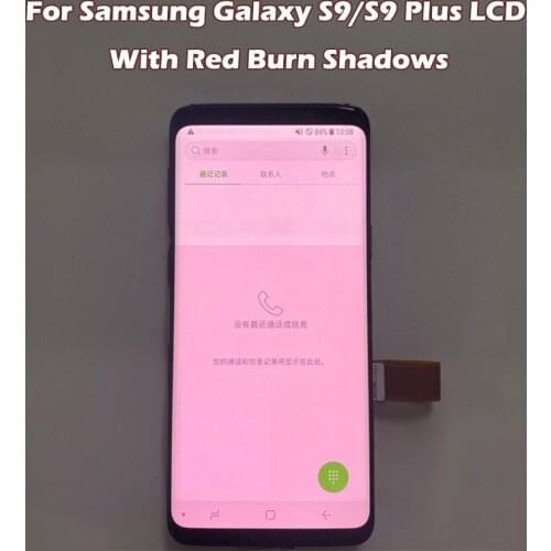 Original Used Burn For Samsung Galaxy S9 G965F and S9 Plus G965F LCD Touch Screen Digitizer LCD Display no defects