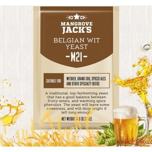 10g/3pcs M21 Belgian wit yeast UK imported yeast Mangrove&Jacks Beer Yeast family alcohol brewing fermentation Beer yeast