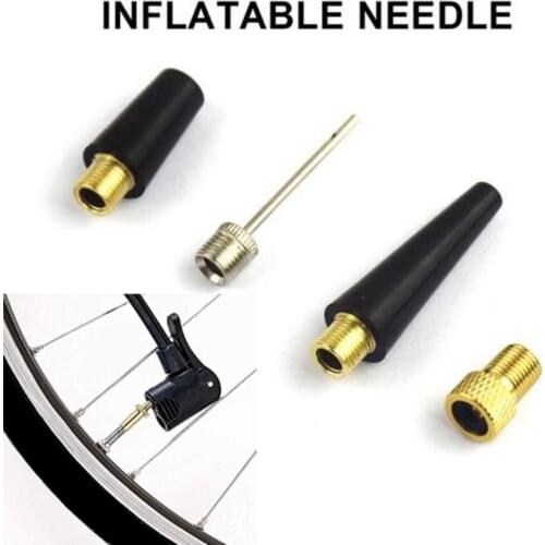 2Set Wheel Tire Transfer Valve Adapter Ball Pump Needle Nozzle Kit Road Bike Cycle Bicycle Punp Tube Bike Valve Adapter MTB 4