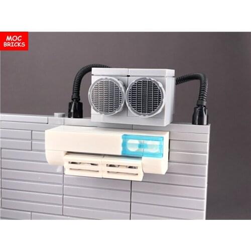 4sets/lot MOC Bricks Plant DIY Air conditioner 2P Educational Building Blocks Figure kids Dolls Toys children Xmas gifts