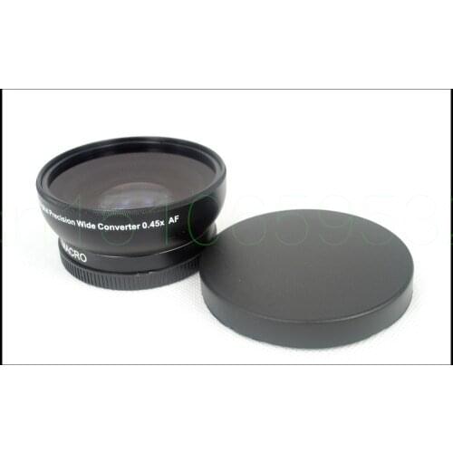58mm 0.45x WIDE Angle LENS with Macro Conversion LENS 58 0.45 Black