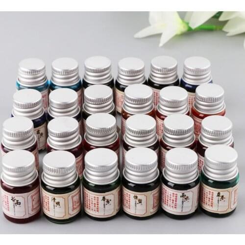 5ml Gold Powder Colored Fountain Dip Pen Calligraphy Writing Painting Graffiti Stationery Office Supplies