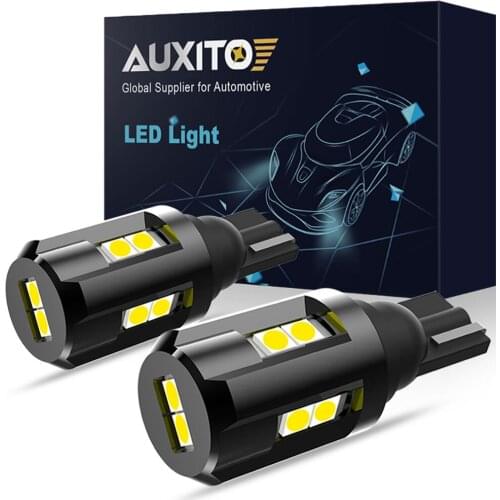 AUXITO 2x T15 W16W LED Canbus Error Free 912 921 LED Bulb Reverse Super Bright Lights 3030SMD 906 T16 Car Backup Reversing Lamps