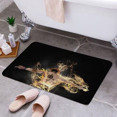 One Piece Portgas D Ace 3D Print Doormats Rectangle Non-Slip DoorMat Bedroom Kitchen Entrance Print Door rugs Dropshipping