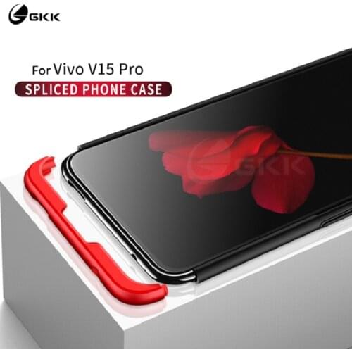 GKK 3 in 1 Case for Vivo V15 Pro Case 360 Degree Full Protection Hard PC Phone Back Cover for Vivo S1 Pro Case Matte Funda Coque