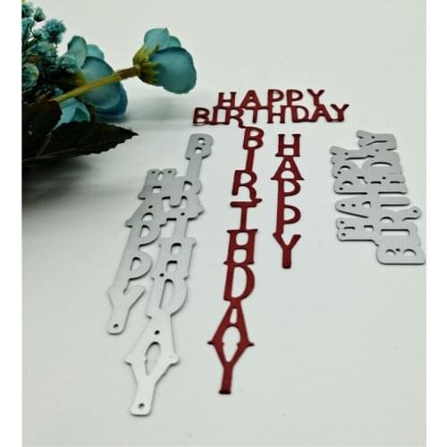 E56C Birthday Card DIY Crafts Card Making Embossing Stencil for Album Paper Card