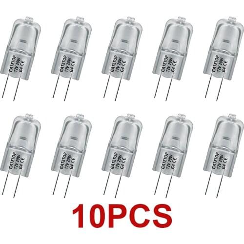 Hot Size Halogen Lamp 10pcs/Lot G4 20W 12V Crystal Chandelier Home Decoration
