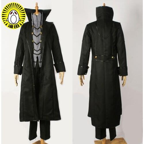 Tailored size Anime Persona 5 Cosplay Akira Kurusu Cos Halloween Party High Quality Uniform Set Costume For Men/Women Costume