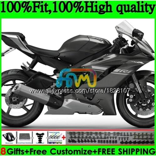 Injection OEM For YAMAHA YZF600 YZF R6 YZFR6 17 18 19 118BS.15 YZF 600 R 6 Glossy grey YZF-600 YZF-R6 2017 2018 2019 Fairings