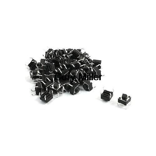 Momentary Actuator 4-Pin DIP Round Button Tact Switch 6 x 6 x 5mm