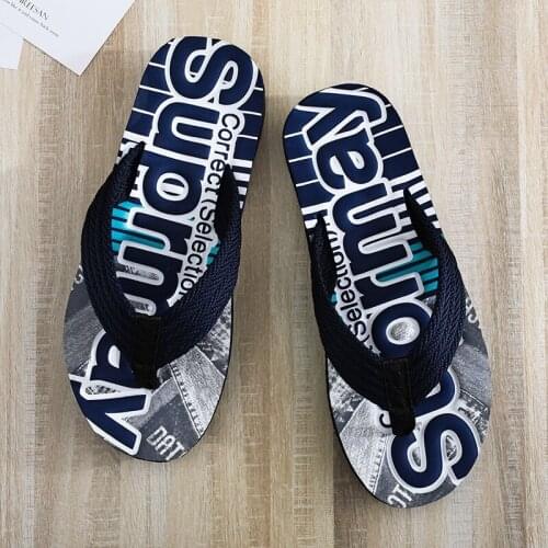 2021 Korean Sports Flip Flops Male Version Of The Trend Wild Wear Non-Slip Beach Slippers Personalized Pinch Cool Sandals