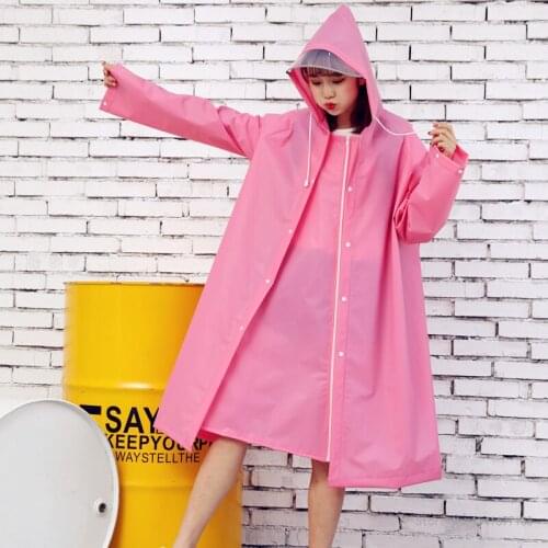Mens and womens new EVA long adult raincoats for outdoor walking electric bikes with big brim and waterproof raincoat