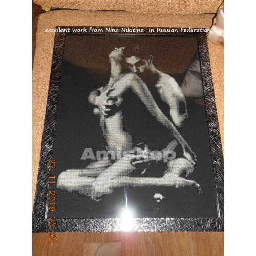 Top Quality romantic counted cross stitch kit sex make love making