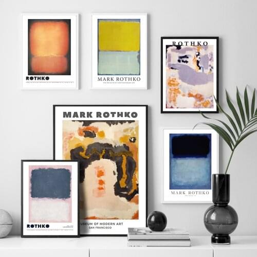 Mark Rothko Color Surrealism Abstract Wall Art Canvas Painting Nordic Posters And Prints Wall Pictures For Living Room Decor