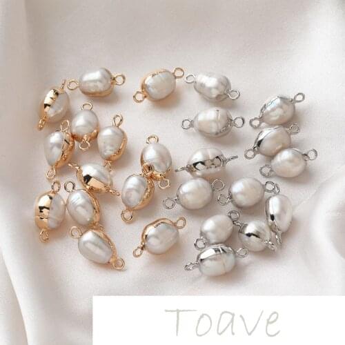 Natural Freshwater Pearl Thread Double Hanging Phnom Penh Simple Wild DIY Earrings Bracelet Necklace Accessories