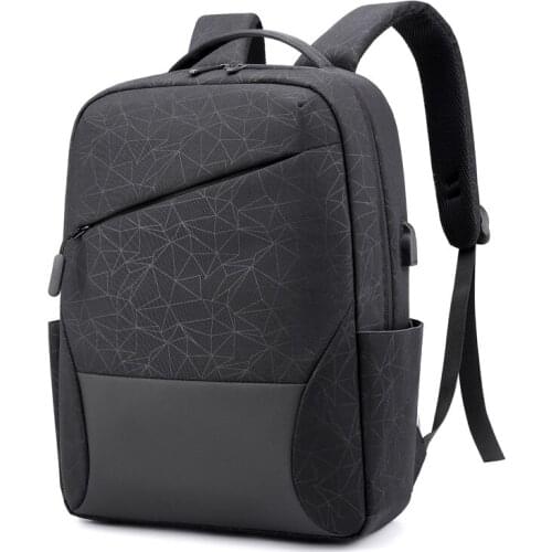 2021 Latest Computer Backpack For Men Women Travel Business Causal Unisex Black Blue School Bags USB Day Pack Boys mochila bolsa