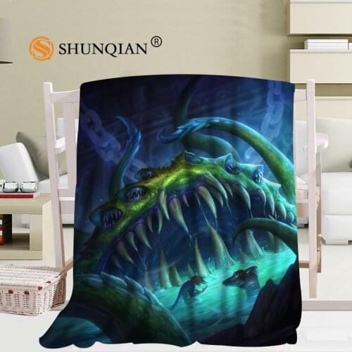 Custom Sea Monster Blanket Office Sofa Blanket Portable Soft Blanket Bed Plane Travel Adult Home Blanket