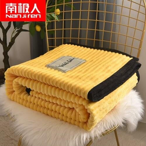 Blanket Quilt thin summer blanket summer nap blanket air conditioning blanket small towel thickened coral blanket in winter