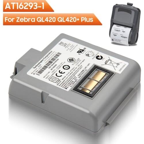 Original Replacement Battery AT16293-1 For Zebra QL420 QL420+ Plus Authentic Rechargable Battery 4200mAh