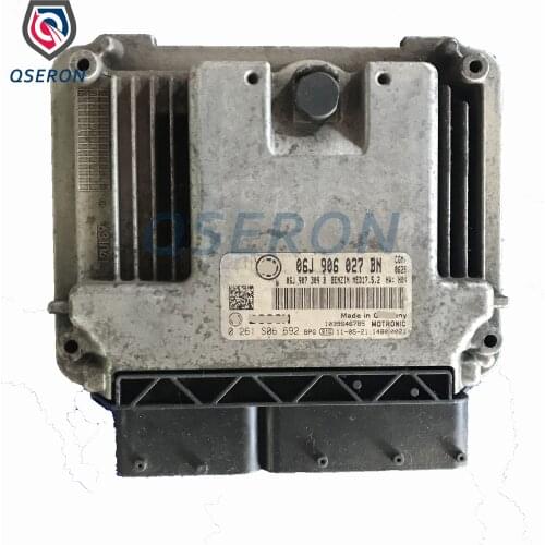 Genuine Auto Car ECU 06J906027BN Engine Parts Electronic Control Controller Unit Computer Module ECM PCM 0261S06692 For VW Bosch
