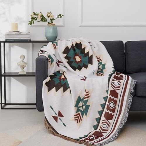 Boho Outdoor Rugs Tribal Blanket Sofa Towel Camping Picnic Rug Throw Towel Bedding Sheet Sofa Mats Travel Rug Tassels Linen