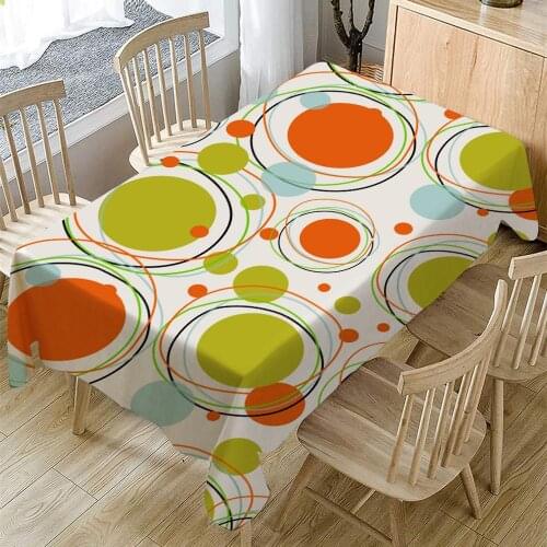 Strip Tablecloth Oilproof Waterproof Rectangular Table Cloth Color Simple Pattern Banquet Polyester Tablecloth