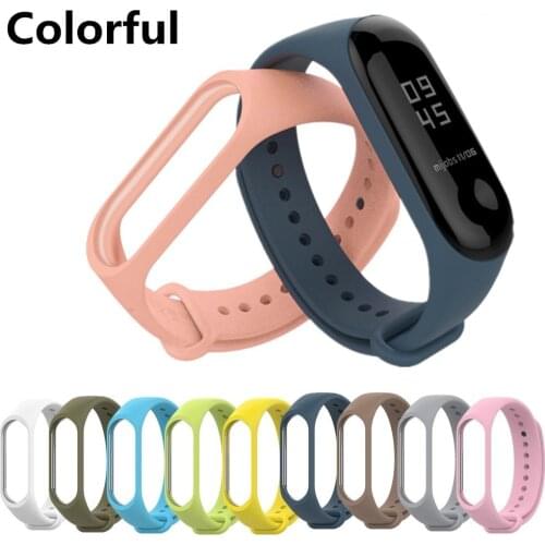 Bracelet for Xiaomi Mi Band 3 4 Sport Strap watch Silicone wrist strap For xiaomi mi band 3 4 bracelet Strap Smart Accessories