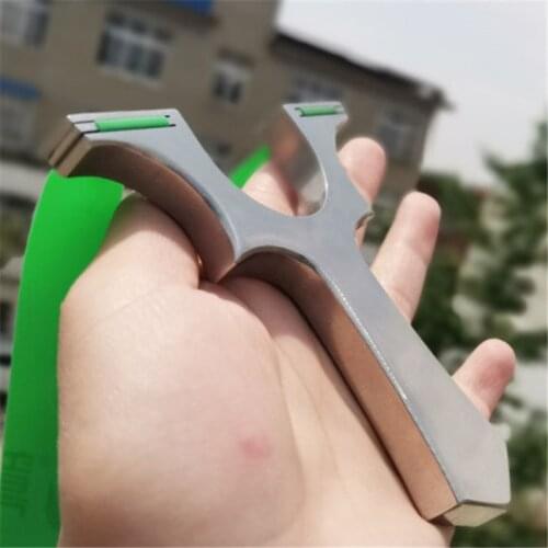 Stainless steel slingshot hunting slingshot flat rubber band outdoor game